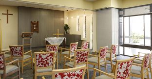Chapel with many seats available