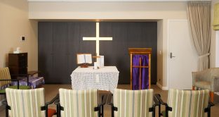 Chapel area at Manor Lakes Community