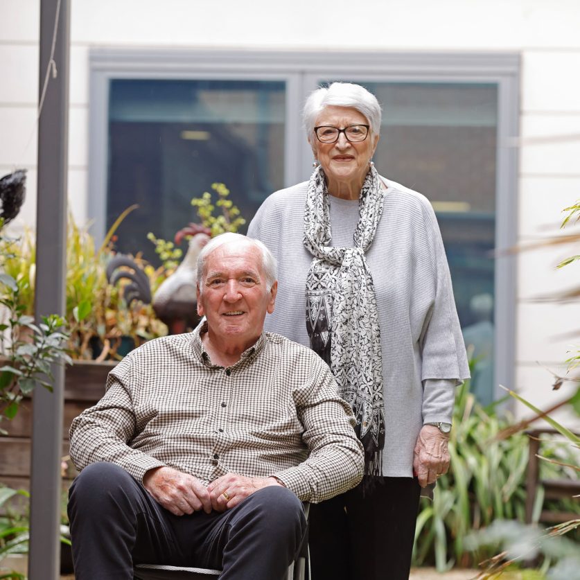 Residents in the outdoor area of Kingsville